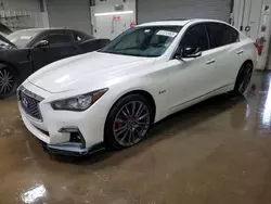 Salvage cars for sale from Copart Elgin, IL: 2018 Infiniti Q50 RED Sport 400