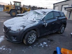 Salvage cars for sale from Copart Windham, ME: 2016 Mazda CX-5 Touring