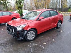 KIA Rio LX salvage cars for sale: 2020 KIA Rio LX