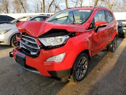 Salvage cars for sale at Bridgeton, MO auction: 2019 Ford Ecosport Titanium