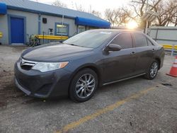 Salvage cars for sale from Copart Wichita, KS: 2012 Toyota Camry Base