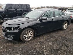 Salvage cars for sale from Copart New Britain, CT: 2017 Chevrolet Malibu LT