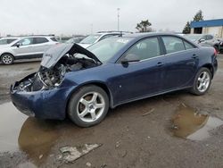 Salvage cars for sale from Copart Woodhaven, MI: 2008 Pontiac G6 Base