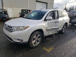 Salvage cars for sale at Woodburn, OR auction: 2011 Toyota Highlander Limited