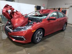 Honda salvage cars for sale: 2020 Honda Civic LX