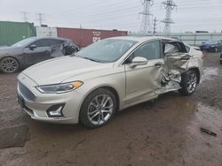 Salvage cars for sale at Elgin, IL auction: 2019 Ford Fusion Titanium