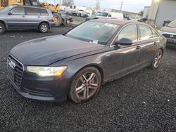 Salvage cars for sale at Eugene, OR auction: 2012 Audi A6 Premium Plus