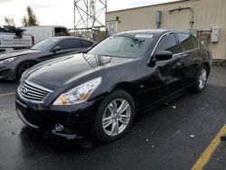Salvage cars for sale at Vallejo, CA auction: 2015 Infiniti Q40