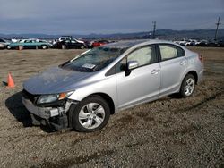 Salvage cars for sale at Vallejo, CA auction: 2015 Honda Civic LX