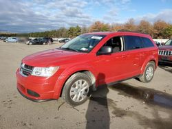 Salvage cars for sale from Copart Brookhaven, NY: 2018 Dodge Journey SE