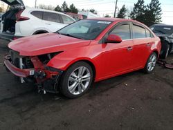 Salvage cars for sale at Brighton, CO auction: 2014 Chevrolet Cruze LTZ