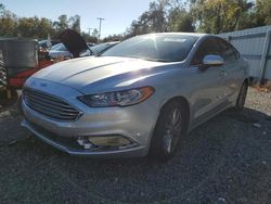 Salvage cars for sale from Copart Riverview, FL: 2017 Ford Fusion SE Hybrid