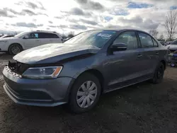 Salvage cars for sale at London, ON auction: 2016 Volkswagen Jetta S