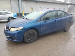 Salvage cars for sale at York Haven, PA auction: 2013 Honda Civic LX