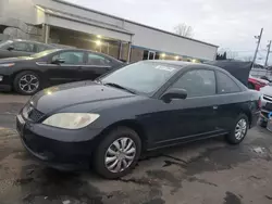 Salvage cars for sale at New Britain, CT auction: 2005 Honda Civic DX VP