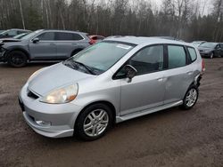 Salvage cars for sale from Copart Cookstown, ON: 2007 Honda FIT S