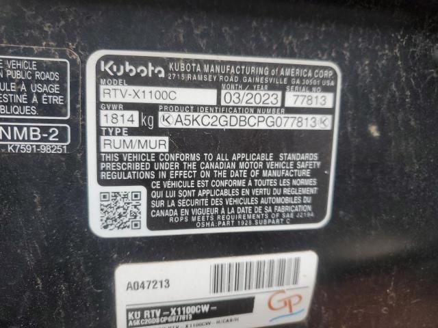 2023 Kubota RTV 1100