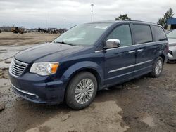 Salvage cars for sale at Woodhaven, MI auction: 2016 Chrysler Town & Country Touring L