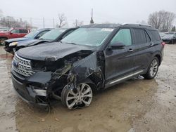 Salvage cars for sale at Lansing, MI auction: 2021 Ford Explorer Limited