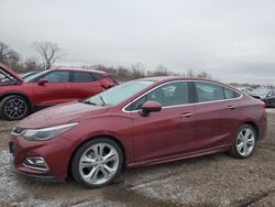 Salvage cars for sale at Des Moines, IA auction: 2016 Chevrolet Cruze Premier