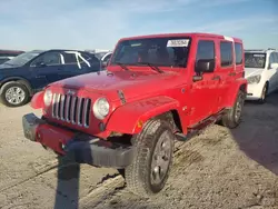 Salvage SUVs for sale at auction: 2017 Jeep Wrangler Unlimited Sahara