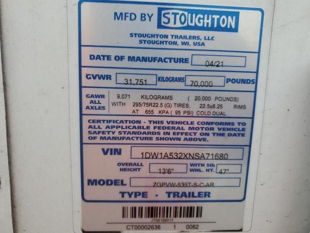 2022 Stoughton Trailer