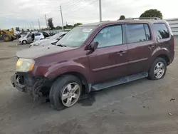 Salvage cars for sale at Miami, FL auction: 2011 Honda Pilot EXL