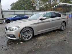 Salvage cars for sale at Austell, GA auction: 2018 BMW 530E