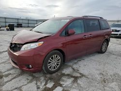 Carros salvage a la venta en subasta: 2016 Toyota Sienna XLE