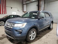 Salvage cars for sale at Brookhaven, NY auction: 2018 Ford Explorer XLT