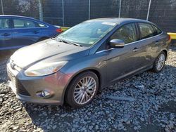 Ford Focus sel salvage cars for sale: 2012 Ford Focus SEL