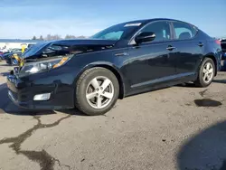 Salvage cars for sale at Pennsburg, PA auction: 2015 KIA Optima LX