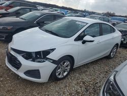 Salvage cars for sale at Grand Prairie, TX auction: 2019 Chevrolet Cruze LT