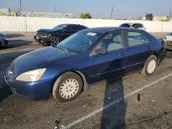 Salvage cars for sale at Van Nuys, CA auction: 2003 Honda Accord DX