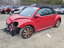 Volkswagen salvage cars for sale: 2008 Volkswagen New Beetle Convertible S