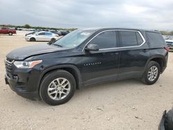 Salvage cars for sale at San Antonio, TX auction: 2020 Chevrolet Traverse LS