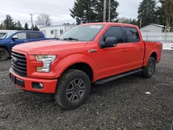 Vehiculos salvage en venta de Copart Graham, WA: 2015 Ford F150 Supercrew