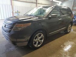 Salvage cars for sale at West Mifflin, PA auction: 2015 Ford Explorer Limited