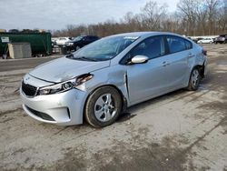 Salvage cars for sale at Ellwood City, PA auction: 2018 KIA Forte LX