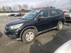 Salvage cars for sale at Spartanburg, SC auction: 2015 Honda CR-V LX