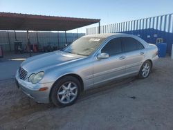 Salvage cars for sale at Andrews, TX auction: 2002 Mercedes-Benz C 320