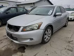 Salvage cars for sale at Pekin, IL auction: 2009 Honda Accord EXL