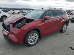 Salvage cars for sale at Grand Prairie, TX auction: 2022 Toyota Highlander Limited