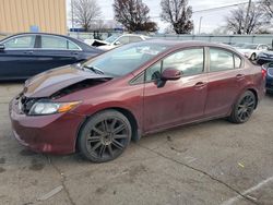 Vehiculos salvage en venta de Copart Moraine, OH: 2012 Honda Civic LX