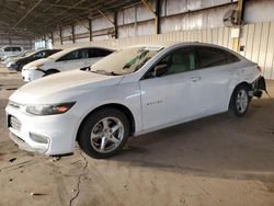 Salvage cars for sale from Copart Phoenix, AZ: 2018 Chevrolet Malibu LS