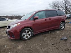 Salvage cars for sale from Copart Baltimore, MD: 2018 Toyota Sienna LE