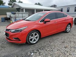 Salvage cars for sale at Prairie Grove, AR auction: 2016 Chevrolet Cruze Premier