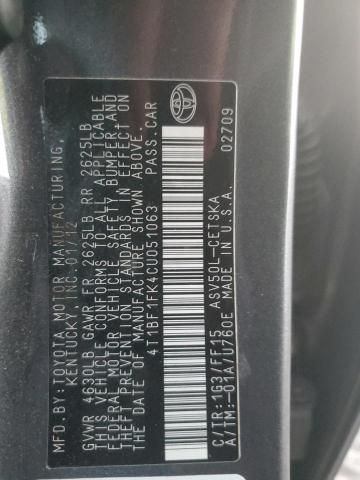 2012 Toyota Camry Base