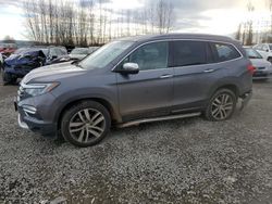 Salvage cars for sale at Arlington, WA auction: 2016 Honda Pilot Elite