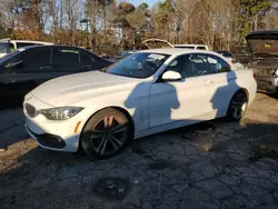 Salvage cars for sale at Austell, GA auction: 2018 BMW 430I